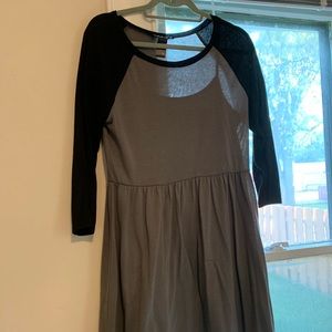 Black and grey dress